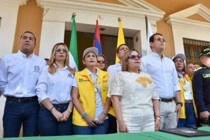 Ante el panorama, la gobernadora Margarita Guerra encabezó la instalación de un Puesto de Mando Unificado (PMU) para monitorear la evolución de la emergencia y coordinar las acciones necesarias para garantizar el normal desarrollo de las votaciones - Foto: Gobernación de Magdalena
