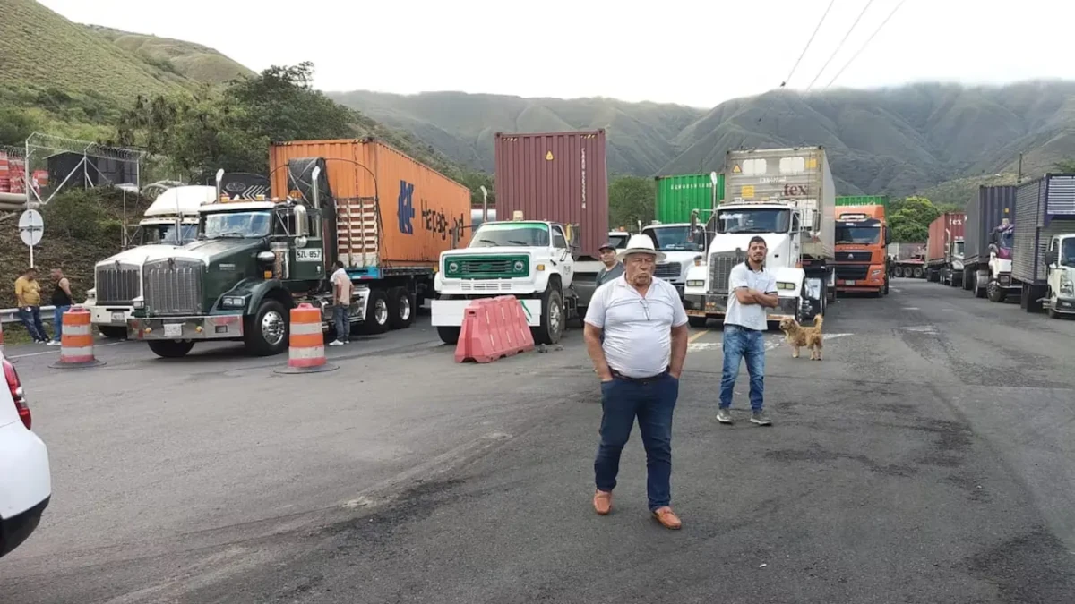 El cierre de la vía generó importantes afectaciones económicas para el transporte de carga y el comercio exterior. Empresarios, exportadores y gremios productivos advirtieron sobre el impacto que la interrupción del corredor tuvo en las cadenas de suministro, especialmente para las mercancías que ingresan y salen a través del puerto de Buenaventura - Foto: Fedetranscarga