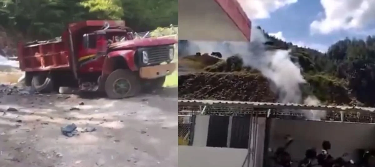 Según los reportes preliminares de las autoridades, la explosión afectó viviendas y espacios frecuentados por comunidades campesinas de la región. El atentado generó momentos de pánico entre los habitantes, quienes debieron buscar refugio mientras se desarrollaban las primeras labores de emergencia - Foto: Captura Vídeo Redes Sociales