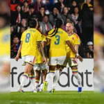 Cuando el encuentro parecía encaminarse hacia un cierre dramático, Colombia encontró la ventaja definitiva en los minutos finales. El tanto decisivo fue convertido por Ana María Guzmán cerca del minuto 89, desatando la celebración de las jugadoras y del cuerpo técnico en territorio paraguayo - Foto: Federación Colombiana de Fútbol