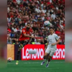 Mohamed Salah se convirtió, a sus 34 años, en el anotador egipcio más veterano de la justa y en el africano más longevo registrado en marcar y asistir en un mismo partido mundialista - Foto: Federación Egipcia de Fútbol