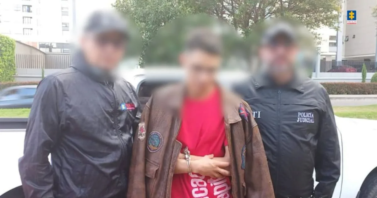 La detención se realizó en el norte de Bogotá como resultado de las investigaciones adelantadas por las autoridades judiciales - Foto: Fiscalía General de la Nación