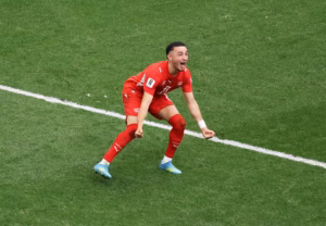 Pese a que Juan Fernando Quintero, Jaminton Campaz y Luis Díaz acertaron sus cobros por Colombia, los fallos consecutivos de Dávinson Sánchez y Cucho Hernández sentenciaron la historia; en contraparte, Granit Xhaka, Zeki Amdouni, Cedric Itten y finalmente Rubén Vargas anotaron para sellar el definitivo 4-3 en la definición - Foto: FIFA