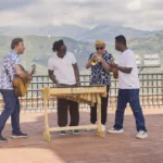 La fusión de la marimba de chonta hace una poderosa fuerza folclórica del Pacífico colombiano de Herencia de Timbiquí con el ritmo Chapín de Malacates Trébol Shop que crean una atmósfera sonora única que eriza la piel - Foto: Altafonte Network