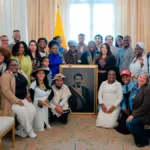 “Estamos en un acto de justicia, retornando al Palacio de Nariño el cuadro del expresidente Juan José Nieto Gil, para que este país no olvide que fue un hombre negro que gobernó a Colombia y que la historia oficial ha querido borrar”, afirmó Márquez durante la entrega de la pintura - Foto: X/@ViceColombia