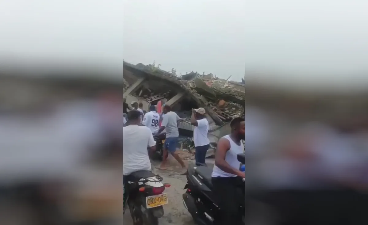 En Quibdó, capital del Chocó, se reportaron daños importantes en edificaciones y personas lesionadas. Las autoridades departamentales advirtieron además sobre la posibilidad de réplicas y mantienen la evaluación de la infraestructura para establecer el alcance de las afectaciones - Foto: Captura Vídeo Redes Sociales