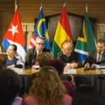 El Grupo de La Haya surgió como una iniciativa de varios Estados para coordinar respuestas frente a la guerra en Gaza y promover el cumplimiento de las obligaciones derivadas del derecho internacional. Colombia se vinculó a ese espacio dentro de una política exterior que buscaba asumir una posición activa frente a las acciones de Israel en los territorios palestinos - Foto: Grupo de La Haya