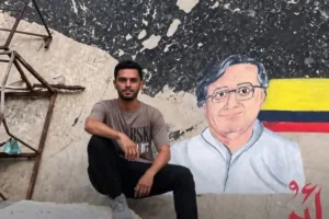 En el caso de Petro, el retrato adquiere además una dimensión vinculada con la política exterior colombiana. Durante su gobierno, Petro adoptó una posición especialmente crítica frente a las acciones de Israel en Gaza y Colombia rompió relaciones diplomáticas con Israel en mayo de 2024 - Foto: Instagram Obay Kareem