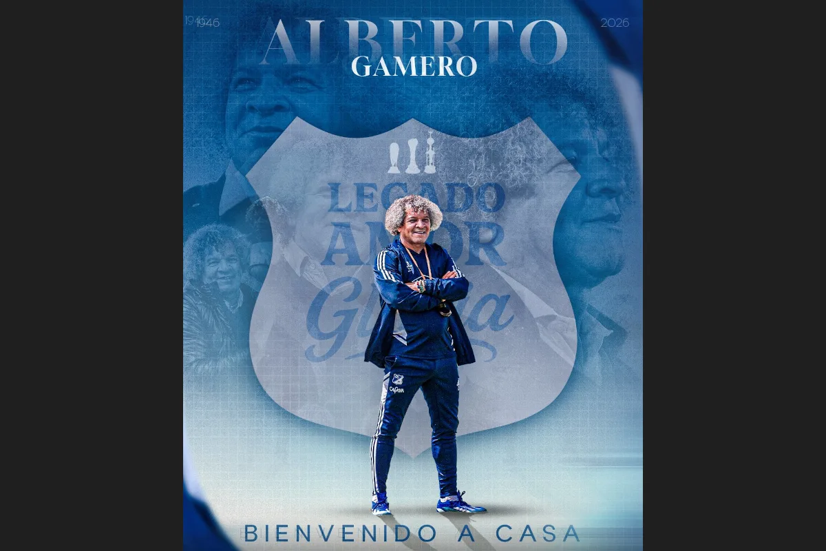 Gamero encuentra ahora un equipo que atraviesa una temporada diferente a la que dejó en 2024 y que necesita recuperar regularidad en la Liga BetPlay 2026-II. Su llegada se produce con el campeonato en marcha, por lo que tendrá que adaptar rápidamente su idea de juego al plantel disponible y a las necesidades inmediatas de resultados - Foto: Millonarios FC