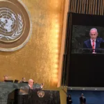 Netanyahu respondió directamente a la salida de los representantes. Los calificó de “cobardes morales” y dijo que Israel también estaba defendiendo a varios de los países cuyos delegados acababan de abandonar el recinto - Foto: X/@netanyahu