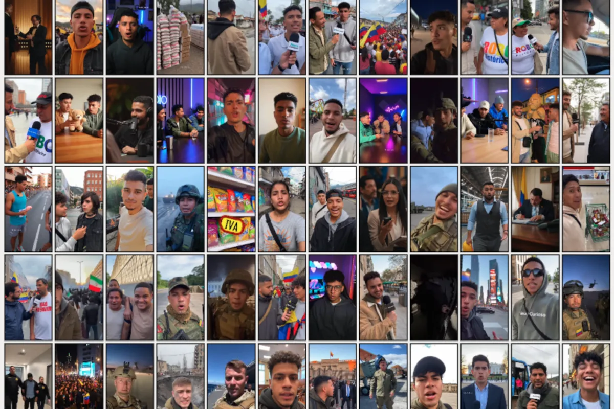 El volumen de producción es uno de los elementos que más llama la atención. Los 1.146 videos contabilizados por Hyperconectado representan un promedio superior a tres publicaciones diarias desde la creación de la página. El ritmo, por sí solo, no demuestra la existencia de una organización política detrás de la cuenta, pero sí muestra una capacidad sostenida para producir y distribuir contenido sintético a gran escala - Foto: Redes Sociales
