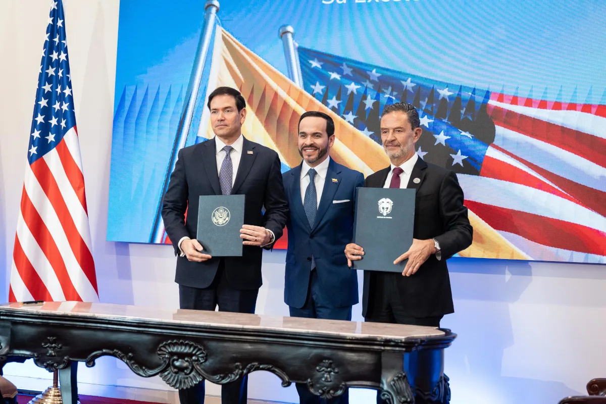 El encuentro fue presentado por ambos gobiernos como un nuevo momento en la relación entre Colombia y Estados Unidos. La seguridad y la lucha contra el narcotráfico ocuparon un lugar central en las conversaciones, pero la agenda también incorporó asuntos estratégicos relacionados con minerales críticos y energía nuclear para uso civil - Foto: Cancillería