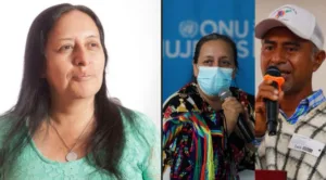 La pareja había adquirido especial visibilidad después del atentado ocurrido el 25 de abril en el sector de El Túnel, en Cajibío. Un ataque con explosivos contra vehículos que transitaban por la vía Panamericana dejó 21 personas muertas y decenas de heridas, según los reportes publicados sobre ese hecho. Palechor se convirtió entonces en una de las voces de la comunidad para explicar lo sucedido y denunciar las afectaciones que sufría la población - Foto: Redes Sociales Aida Quilcué