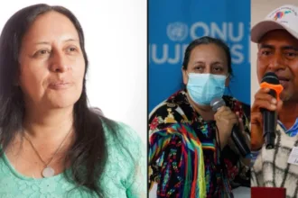 La pareja había adquirido especial visibilidad después del atentado ocurrido el 25 de abril en el sector de El Túnel, en Cajibío. Un ataque con explosivos contra vehículos que transitaban por la vía Panamericana dejó 21 personas muertas y decenas de heridas, según los reportes publicados sobre ese hecho. Palechor se convirtió entonces en una de las voces de la comunidad para explicar lo sucedido y denunciar las afectaciones que sufría la población - Foto: Redes Sociales Aida Quilcué