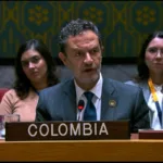 El 12 de octubre de 2026, el canciller Omar Bula presentó la propuesta ante el Consejo de Seguridad de la ONU. El Gobierno del presidente Abelardo de la Espriella pidió concentrar la Misión de Verificación en la reincorporación de los antiguos integrantes de las Farc y las garantías de seguridad para los excombatientes, sus familias y las comunidades - Foto: Cancillería