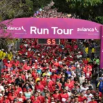 Fueron 8.000, las y los corredores que tomaron la partida en los 10K y 15K desde la Plazoleta de Alfiles, sobre la Calle 26 - Foto: Run Tour Avianca