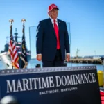 “Estaba pensando en el Atlántico o el Pacífico. Lo llamaríamos océano Trump u océano de las Américas, algo así”, dijo el mandatario, según el registro de sus declaraciones divulgado por medios estadounidenses - Foto: The White House